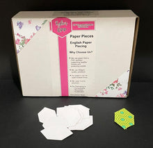 Load image into Gallery viewer, 1,500 x 3/4&quot;  Elongated Hexagon English Paper Piecing Laser Cut for Quilting / Sewing 200gsm Card Stock
