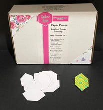 Load image into Gallery viewer, 750 x 3/4&quot;  Elongated Hexagon English Paper Piecing Laser Cut for Quilting / Sewing 200gsm Card Stock
