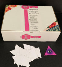 Load image into Gallery viewer, 800 x 1 1/2&quot;  Equilateral Triangle English Paper Piecing Laser Cut for Quilting / Sewing 200gsm Card Stock
