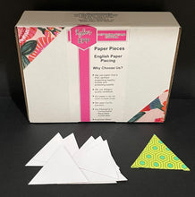 Load image into Gallery viewer, 1,200 x 2 1/2&quot;  Equilateral Triangle English Paper Piecing Laser Cut for Quilting / Sewing 200gsm Card Stock
