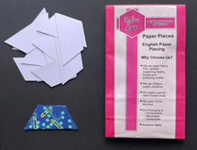 Load image into Gallery viewer, 100 x 1 1/4&quot; Half Hexagon&#39;s English Paper Piecing Laser Cut for Quilting / Sewing 200gsm Card Stock
