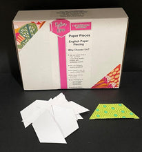 Load image into Gallery viewer, 1,200 x 1 1/2&quot; Half Hexagon&#39;s English Paper Piecing Laser Cut for Quilting / Sewing 200gsm Card Stock
