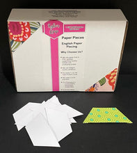 Load image into Gallery viewer, 600 x 1 1/2&quot; Half Hexagon&#39;s English Paper Piecing Laser Cut for Quilting / Sewing 200gsm Card Stock
