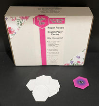 Load image into Gallery viewer, 750 x 3/4&quot; Hexagon&#39;s English Paper Piecing Laser Cut for Quilting / Sewing 200gsm Card Stock
