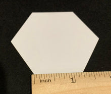 Load image into Gallery viewer, 850 x 1 1/4&quot; Hexagon&#39;s English Paper Piecing Laser Cut for Quilting / Sewing 200gsm Card Stock
