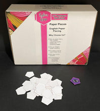 Load image into Gallery viewer, 750 x 1/2&quot;  Pentagon English Paper Piecing Laser Cut for Quilting / Sewing 200gsm Card Stock
