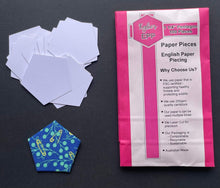 Load image into Gallery viewer, 100 x 1 1/4&quot;  Pentagon English Paper Piecing Laser Cut for Quilting / Sewing 200gsm Card Stock
